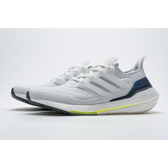 Adidas Ultra Boost 2021 White Blue For Men Shoes FY0371