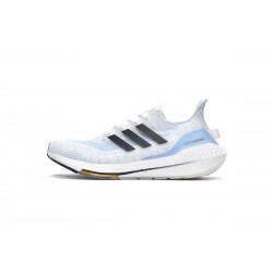 Adidas Ultra Boost 2021 White Ice Blue For Men Running Shoes GZ7120 