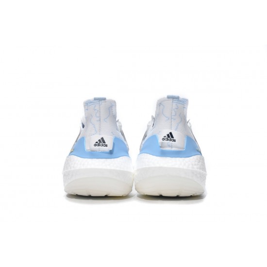 Adidas Ultra Boost 2021 White Ice Blue For Men Running Shoes GZ7120