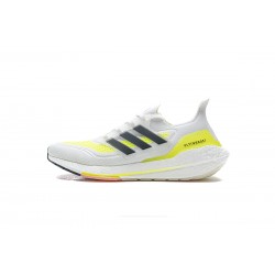 Adidas Ultra Boost 2021 White Yellow Black For Women And Men Shoes FY0377 