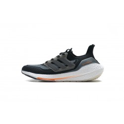 Adidas Ultra Boost 2022 Black Grey Orange For Men Running Shoes FY0389 