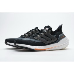 Adidas Ultra Boost 2022 Black Grey Orange For Men Running Shoes FY0389 