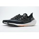 Adidas Ultra Boost 2022 Black Grey Orange For Men Running Shoes FY0389