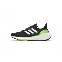 Adidas Ultra Boost 2022 Black Solar Green For Men Running Shoes GX6640 