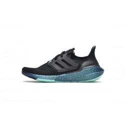 Adidas Ultra Boost 2022 Core Black Turqoise For Men Running Shoes GX5564 