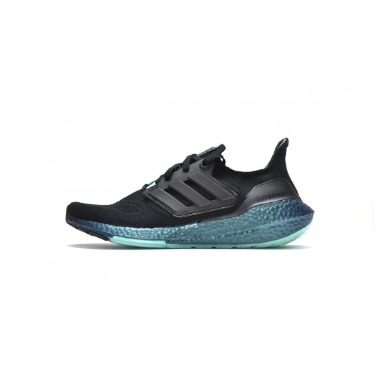 Adidas Ultra Boost 2022 Core Black Turqoise For Men Running Shoes GX5564