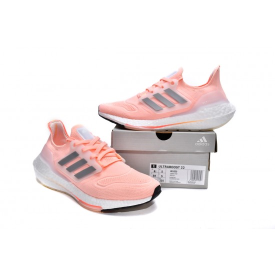 Adidas Ultra Boost 2022 Grey Pink For Women Running Shoes HR1030