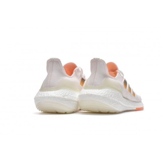 Adidas Ultra Boost 2022 Heat RDY White Flash Orange For Men Running Shoes GZ0129