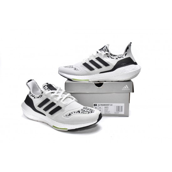 Adidas Ultra Boost 2022 Non Dyed Zebra White Black For Men Running Shoes GX5573