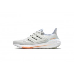 Adidas Ultra Boost 2022 White Grey Orange For Men Running Shoes GY6227 