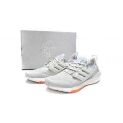 Adidas Ultra Boost 2022 White Grey Orange For Men Running Shoes GY6227 