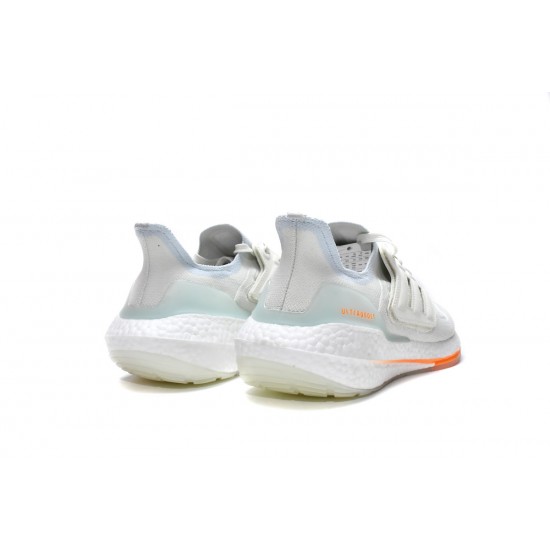 Adidas Ultra Boost 2022 White Grey Orange For Men Running Shoes GY6227