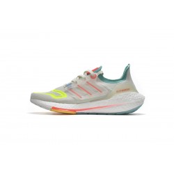 Adidas Ultra Boost 2022 White Turqoise Yellow For Women Running Shoes GX8015 