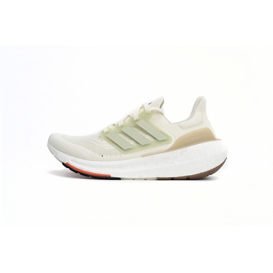 Adidas Ultra Boost 2023 Beige Light Green For Women Running Shoes HQ8338