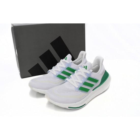 Adidas Ultra Boost 2023 Green And White For Women And Men Running Shoes HQ6350