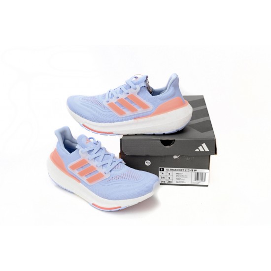 Adidas Ultra Boost 2023 Light Blue Orange For Women Running Shoes HQ6347