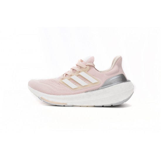 Adidas Ultra Boost 2023 Pink Grey White For Women Running Shoes HQ8600