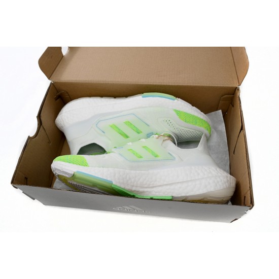 Adidas Ultra Boost 22 White Green For Women Running Shoes GX5926