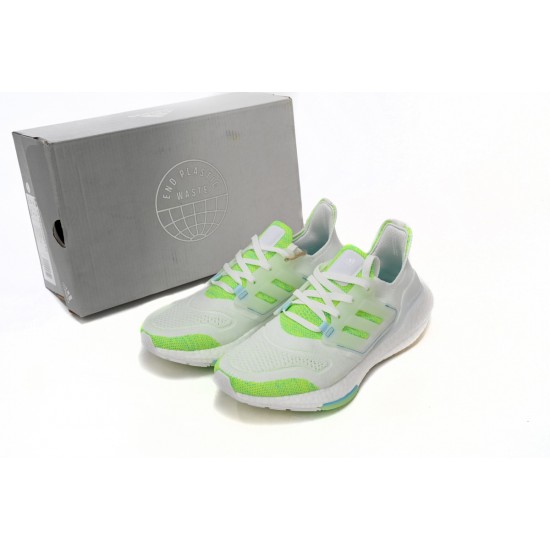 Adidas Ultra Boost 22 White Green For Women Running Shoes GX5926