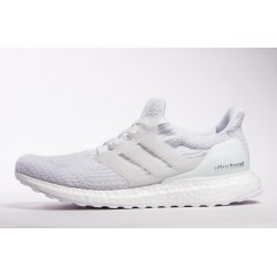 Adidas Ultra Boost 3 Triple White Real Boost For Women And Men Shoes BA8841 