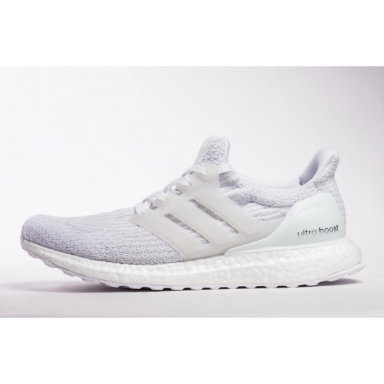 Adidas Ultra Boost 3 Triple White Real Boost For Women And Men Shoes BA8841