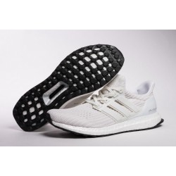 Adidas Ultra Boost 4 Triple White Real Boost Women And Men Shoes BB6168 