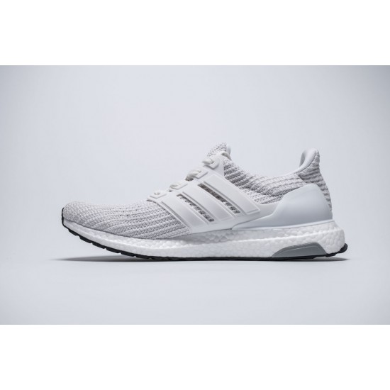 Adidas Ultra Boost 4 Triple White Real Boost Women And Men Shoes BB6168