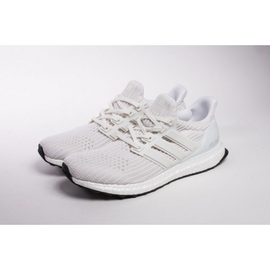 Adidas Ultra Boost 4 Triple White Real Boost Women And Men Shoes BB6168