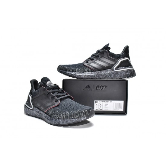 James Bond 007 x Adidas Ultra Boost 20 Black Grey For Men Shoes FY0646