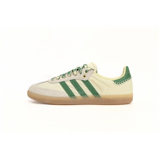 Wales Bonner x Adidas Originals Samba Beige Green For Women And Men Running Shoes GY4344