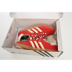 Wales Bonner x Adidas Originals Samba Beige Red For Women And Men Running Shoes GY6612 