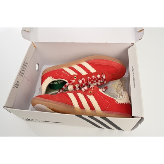 Wales Bonner x Adidas Originals Samba Beige Red For Women And Men Running Shoes GY6612