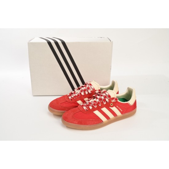 Wales Bonner x Adidas Originals Samba Beige Red For Women And Men Running Shoes GY6612