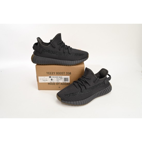 Yeezy Boost 350 V2 Cinder Reflective Black For Women And Men Running Shoes FY4176