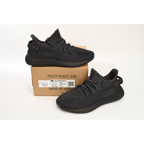 Yeezy Boost 350 V2 Static Black Reflective For Women And Men Running Shoes FU9007