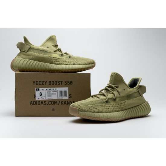 Yeezy Boost 350 V2 Sulfur Real Boost Green For Women And Men Running Shoes FY5346