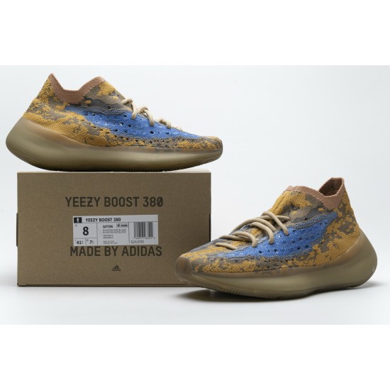 Yeezy Boost 380 Blue Oat Brown Blue For Women And Men Shoes Q47306