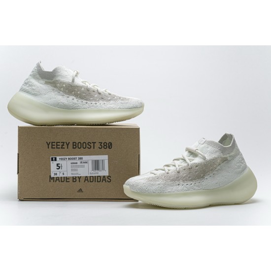 Yeezy Boost 380 Calcite Glow White Grey For Women And Men Shoes GZ8668